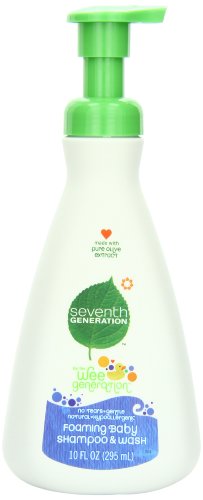 0885529771453 - SEVENTH GENERATION FOAMING BABY SHAMPOO AND WASH, 10 OUNCE