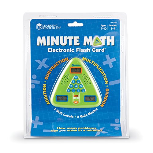 0885531422909 - LEARNING RESOURCES MINUTE MATH ELECTRONIC FLASH CARD