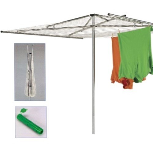 8855385095804 - HOUSEHOLD ESSENTIALS 30 LINE OUTDOOR PARALLEL STYLE CLOTHES DRYER WITH STEEL ARMS