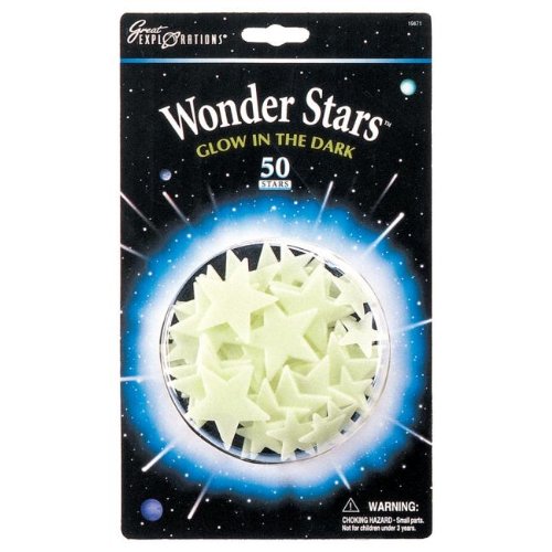 0885540064947 - GREAT EXPLORATIONS GLOW IN THE DARK WONDER STARS (50 STARS)