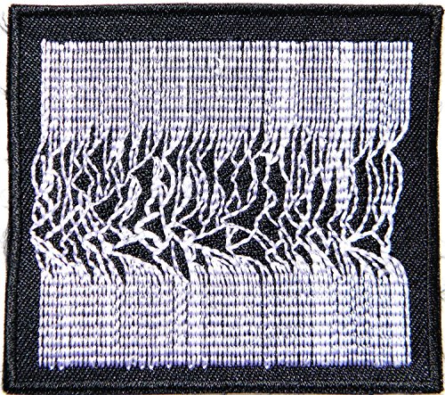0885545731240 - JOY DIVISION UNKNOWN PLEASURES IMPORT MUSIC PATCH PUNK ROCK HEAVY METAL MUSIC BAND LOGO T- SHIRT PATCH SEW IRON ON EMBROIDERED BADGE SIGN COSTUM