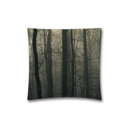 8855477152590 - GENERIC CUSTOM DECORATIVE ZING TREES WOOD MOUNTAIN CUSHION COVER COTTON & POLYESTER SQUARE PILLOW CASE - 18X18 PILLOW COVERS FOR SOFA, LIVING ROOM, ETC¡­