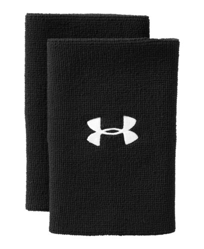 0885559161712 - UNDER ARMOUR 6'' PERFORMANCE WRISTBAND, BLACK , ONE SIZE