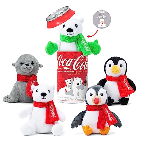 0885561340310 - COCA-COLA POP CANS! COLLECTIBLE 5 PLUSH STUFFED ANIMAL IN 12OZ CAN - CHARACTER WILL VARY - COLLECT THEM ALL!