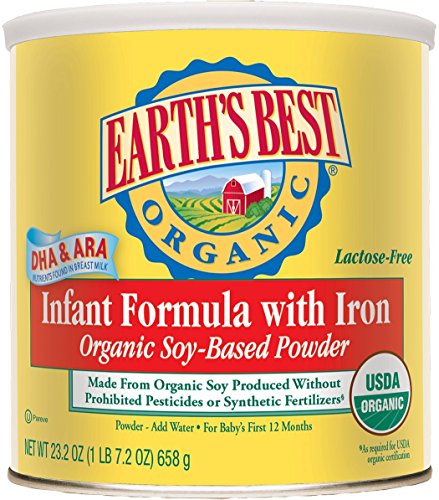 0885561416244 - EARTH'S BEST ORGANIC, SOY INFANT FORMULA WITH IRON, 23.2 OUNCE