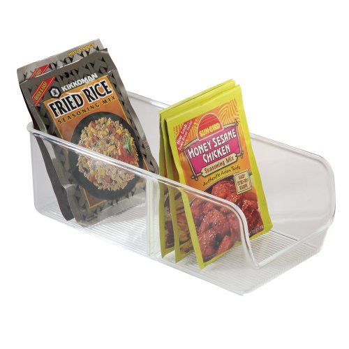0885561531237 - INTERDESIGN LINUS SPICE PACKET ORGANIZER BIN FOR KITCHEN PANTRY, CABINET, COUNTERTOPS - CLEAR