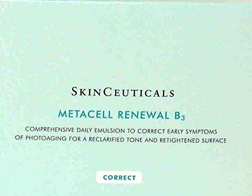8855626289832 - SKINCEUTICALS METACELL RENEWAL B3 - 1 BOX OF 10 SQUEEZE TUBES = (1.25 OZ./ 37 G/ML.) 1 1/4 OZ. A COMPREHENSIVE DAILY EMULSION TO IMPROVE THE APPEARANCE OF EARLY PHOTOAGING