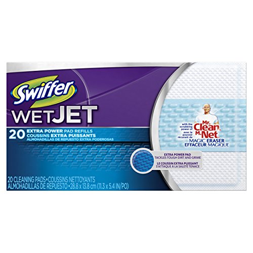 0885566743666 - SWIFFER WETJET PADS WITH THE POWER OF MR. CLEAN MAGIC ERASER 20 COUNT