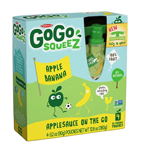 0885575422163 - GOGO SQUEEZ APPLEBANANA, APPLESAUCE ON THE GO, 3.2-OUNCE POUCHES (PACK OF 48)
