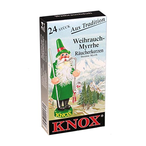 0885582711380 - KNOX MYRRH SCENTED INCENSE CONES, PACK OF 24, MADE IN GERMANY