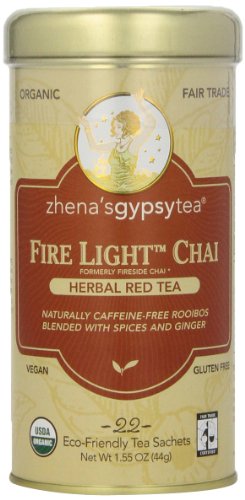 0885589751884 - ZHENA'S GYPSY TEA,HERBAL RED TEA FIRE LIGHT CHAI, 22 COUNT TEA SACHETS NET WT 1.55 OUNCE
