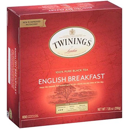 0885593088600 - TWININGS TEA, ENGLISH BREAKFAST, 100 COUNT, 7.05 OZ
