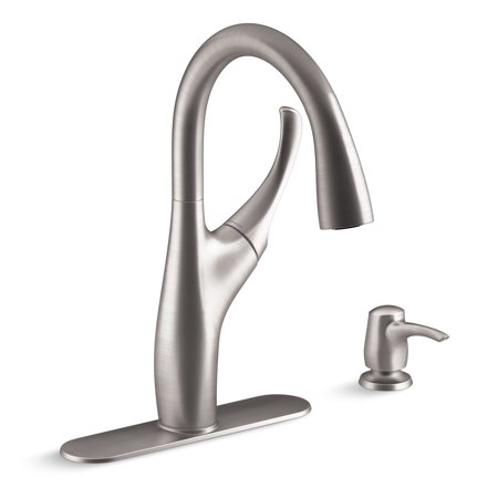 0885612338648 - MAZZ SINGLE-HANDLE PULL-DOWN SPRAYER KITCHEN FAUCET IN VIBRANT STAINLESS