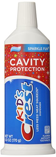 0885615076028 - CREST KID'S CAVITY PROTECTION NEAT SQUEEZE SPARKLE FUN FLAVOR TOOTHPASTE 6 OZ (PACK OF 6)