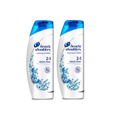 0885627216245 - HEAD & SHOULDERS CLASSIC CLEAN 2 IN 1 DANDRUFF SHAMPOO & CONDITIONER 23.7 FLUID OUNCE (PACK OF 2)