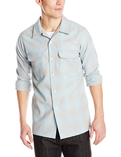0885628419669 - PENDLETON MEN'S FITTED BOARD SHIRT, SEA BREEZE/GREY SHADOW PLAID, SMALL