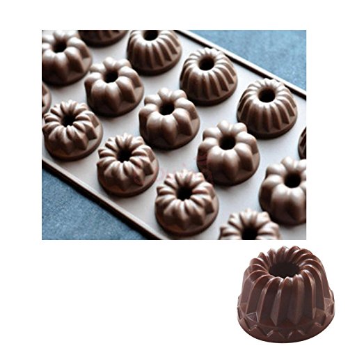 8856297554564 - 1 X CHOCOLATE CAKE COOKIE MUFFIN JELLY BAKING SILICONE BAKEWARE MOULD MOLD XMAS