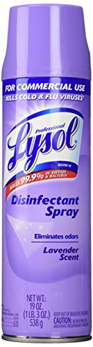 0885633750634 - LYSOL PROFESSIONAL DISINFECTANT SPRAY, LAVENDER SCENT, 19 OUNCE