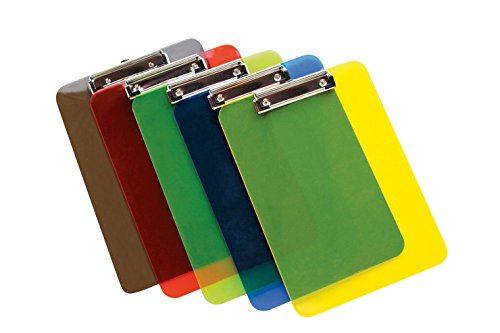 0885634003500 - SCHOOL SMART LOW-PROFILE ACRYLIC CLIPBOARD, PLASTIC, COLORS MAY VARY