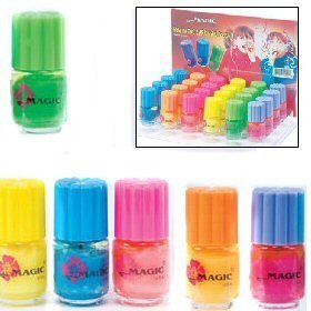0885636578846 - GLOW IN THE DARK NAIL POLISH - 6 COLORS - 24 PACK