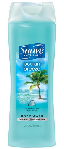 0885640980468 - SUAVE BODY WASH NATURALS, OCEAN BREEZE, 12-OUNCE (PACK OF 6)