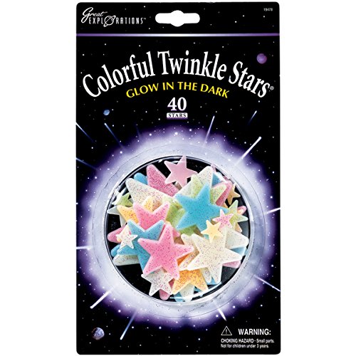0885645177733 - UNIVERSITY GAMES COLORFUL TWINKLE STARS, 40-PACK