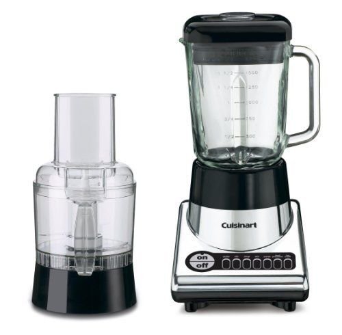8856623466035 - BRAND NEW CUISINART BFP-10CH POWERBLEND DUET BLENDER AND FOOD PROCESSOR, CHROME AND NEW