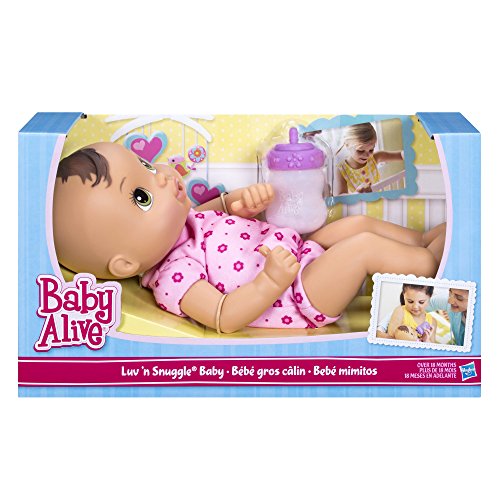 0885672617776 - BABY ALIVE LUV N SNUGGLE BABY DOLL BRUNETTE WITH BLANKET