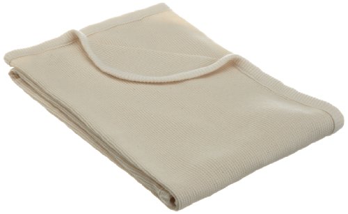 0885676547215 - AMERICAN BABY COMPANY FULL SIZE 30 X 40 - 100% ORGANIC COTTON THERMAL SWADDLE/RECEIVING BLANKET, NATURAL