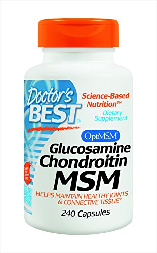 0885678148878 - DOCTOR'S BEST GLUCOSAMINE/CHONDROITIN/MSM, CAPSULES, 240-COUNT