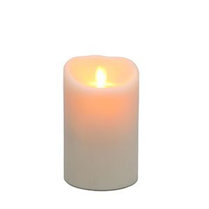 0885678544823 - REMOTE READY 3.5 X 5 VANILLA SCENTED IVORY WAX FLAMELESS MOVING WICK CANDLE WITH TIMER, BY LUMINARA