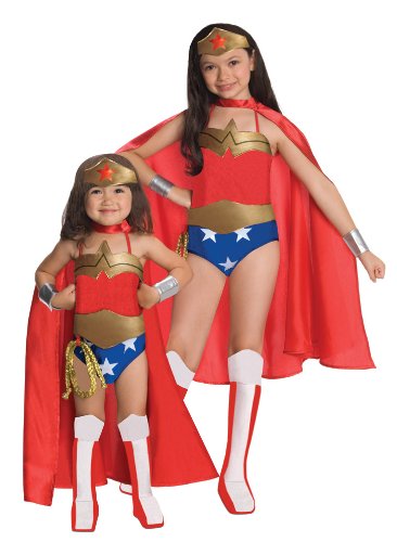 0885678866987 - RUBIES DC SUPER HEROES COLLECTION DELUXE WONDER WOMAN COSTUME, LARGE