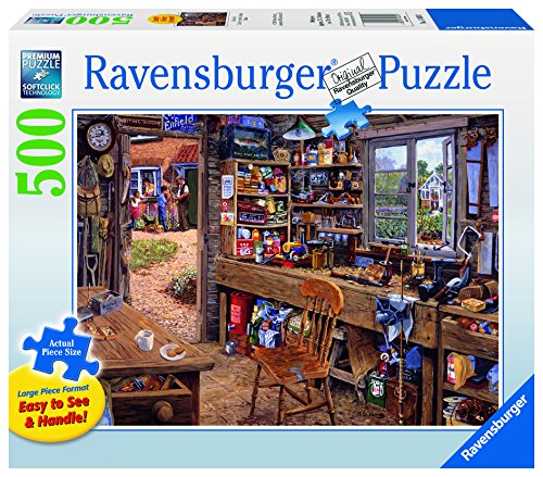 0885682094352 - RAVENSBURGER DAD'S SHED - 500 PIECES LARGE FORMAT PUZZLE