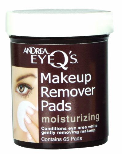 0885700713272 - ANDREA EYE Q'S MOISTURIZING EYE MAKEUP REMOVER PADS, 65-COUNT (PACK OF 3)