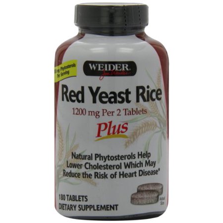 0885710012006 - WEIDER RED YEAST RICE PLUS WITH PHYTOSTEROLS 1200 MG PER 2 TABLETS - 180 TABLETS