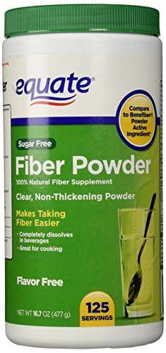 0885710024023 - EQUATE - FIBER POWDER, CLEAR SOLUBLE, 125 SERVINGS, 16.7 OZ (COMPARE TO BENEFIBER)