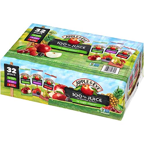0885710043208 - APPLE & EVE 100% JUICE VARIETY PACK, 32 COUNT, 6.75 OZ BOXES
