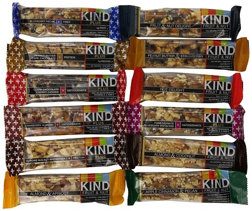 0885710168765 - KIND BARS VARIETY PACK, 12 DIFFERENT FLAVORS, 1.4OZ BARS