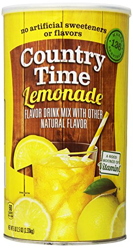 0885710766763 - COUNTRY TIME LEMONADE DRINK MIX CANISTER 82.5 OUNCE