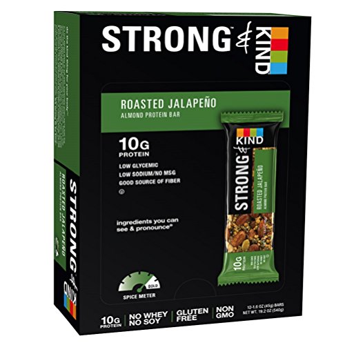 0885711253316 - STRONG & KIND ROASTED JALAPENO SAVORY SNACK BARS, 1.6 OUNCE, 12 COUNT
