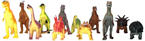 0885717703068 - RHODE ISLAND NOVELTY ASSORTED JUMBO DINOSAURS UP TO 6 LONG TOY FIGURES, 12-PACK