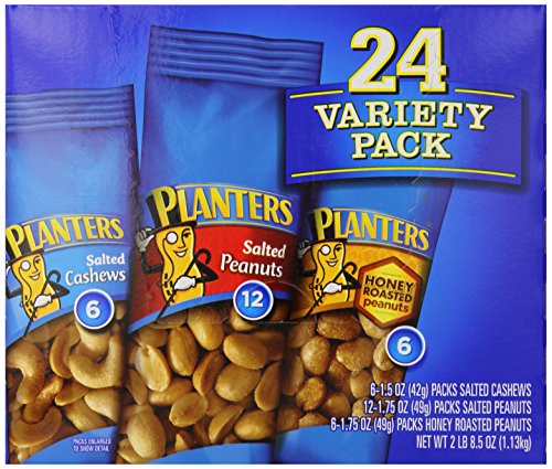 0885720481601 - PLANTERS NUT 24 COUNT-VARIETY PACK, 2 LB 8.5 OUNCE