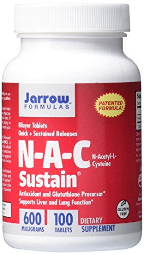 0885721325799 - JARROW FORMULAS N-A-C SUSTAIN, SUPPORTS LIVER AND LUNG FUNCTION, 600 MG, 100 SUSTAIN TABS