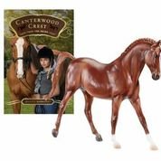 0885722345000 - BREYER CANTERWOOD CREST - TAKE THE REINS HORSE AND BOOK SET