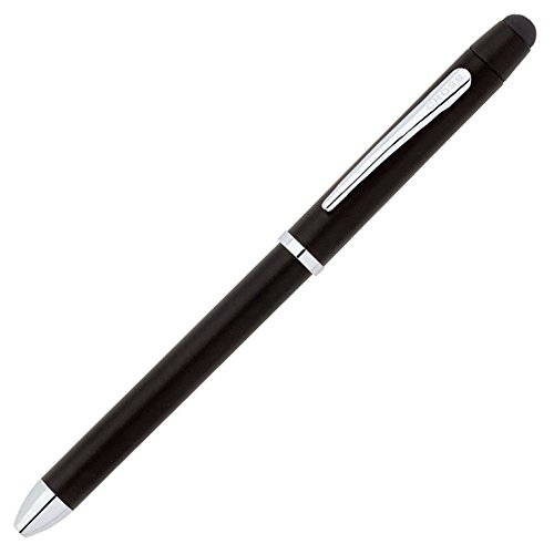 8857330892360 - CROSS TECH3+ MULTIFUNCTION PEN WITH STYLUS, SATIN BLACK WITH CHROME PLATED APPOINTMENTS (AT0090-3)