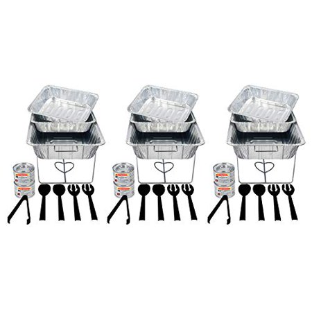 0885736454583 - PARTY ESSENTIALS UPK-33 33 PIECE PARTY SERVING KIT, INCLUDES CHAFING KITS AND SERVING UTENSILS