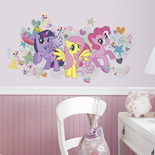 0885740217402 - ROOMMATES RMK2708GM MY LITTLE PONY WALL GRAPHIX PEEL AND STICK GIANT WALL DECALS