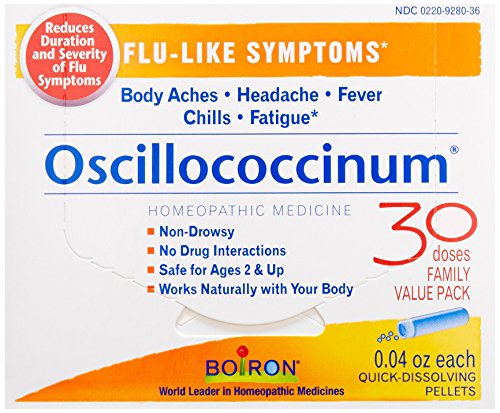 0885755069645 - BOIRON OSCILLOCOCCINUM FOR FLU-LIKE SYMPTOMS PELLETS, 30 COUNT/0.04 OZ EACH