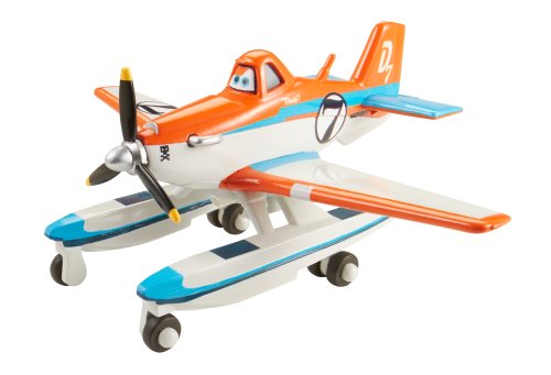 0885768192477 - DISNEY PLANES FIRE AND RESCUE RACING DUSTY WITH PONTOONS DIE-CAST VEHICLE