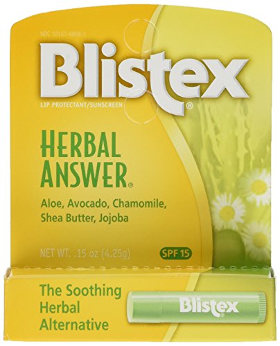 0885773973948 - BLISTEX HERBAL ANSWER LIP PROTECTANT/SUNSCREEN, SPF 15, .15-OUNCE TUBES (PACK OF 12)
